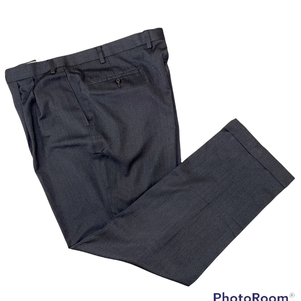 Ralph Ralph Lauren Dark Gray Pleat Front Dress Pants 42 x 32
